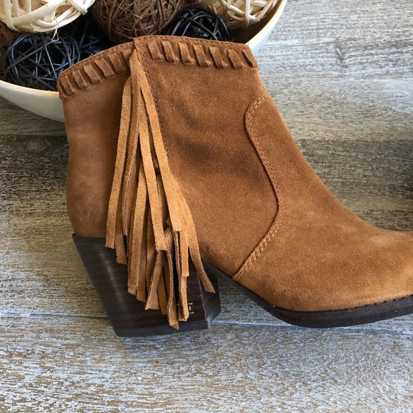 Sam Edelman Willice Fringe Suede Bootie - Picture 6 of 8